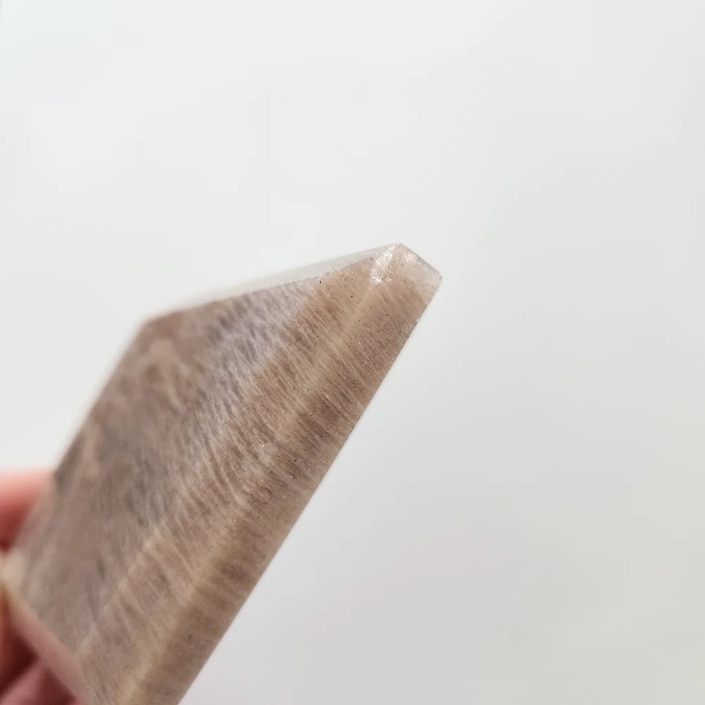 RARE pink amazonite diamond carving with silver stand - crystals gemstone rock - Picture 11 of 12